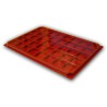 A2 Cases Carrées Feutrine Rouge avec Couvercle
