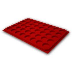 B1 Cases Rondes Feutrine Rouge