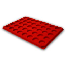 B3 Cases Rondes Feutrine Rouge