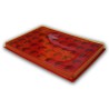 A4 Cases rondes Feutrine rouge avec couvercle